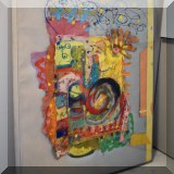 A20. Colorful framed collage. 20.5”h x 16”w - $40 